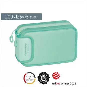 BRUNNEN pennfodral fyllt s'maepp Sweet Colour Code mint 34 delar, 20,0 x 7,5 cm
