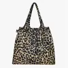 Fällbar påse LOQI – leopard dusk