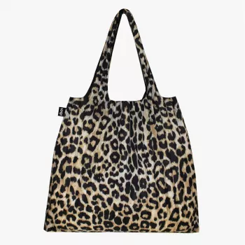 Fällbar påse LOQI – leopard dusk