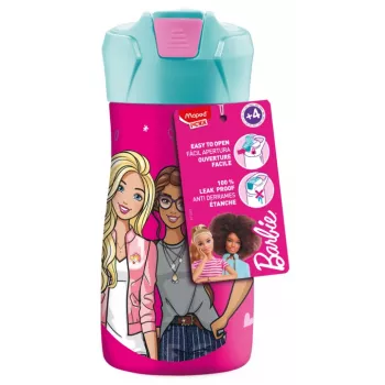 Maped PICNIK dricksflaska Barbie, 0,43 l, kropp av rostfritt stål med Barbie-motiv, sugrör ingår