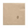 PAPSTAR servetter, 330 x 330 mm, 3-lag, natur, 1/4-vikning, återvunnet tissue, färgtryck