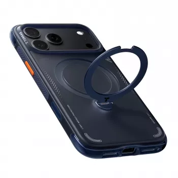 TORRAS Ostand Q3 Air – skal för iPhone 18 Pro / 17 Pro, kompatibelt med MagSafe (deep blue)