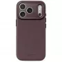 Decoded Leather Backcover – läderskal för iPhone 18 Pro / 17 Pro, kompatibel med MagSafe (chocolat brown)