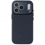 Decoded Leather Backcover – läderskal för iPhone 18 Pro / 17 Pro, kompatibel med MagSafe (midnatt)