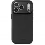 Decoded Leather Backcover – läderskal för iPhone 18 Pro / 17 Pro, kompatibelt med MagSafe (svart)