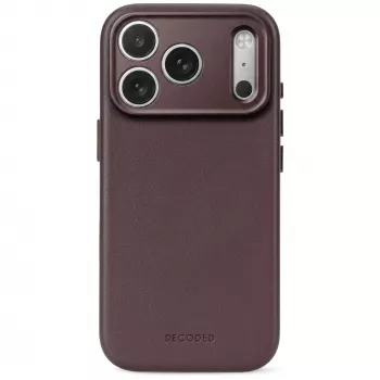 Decoded Leather Backcover – läderskal för iPhone 18 Pro Max / 17 Pro Max, kompatibelt med MagSafe (chocolat brown)