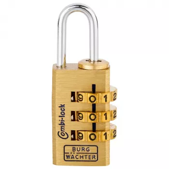 Burg-Wächter Combi-Lock 80 15M Combination Padlock, Gold
