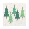 PAPSTAR ”Winter Trees” juldservetter 330 x 330 mm, tryckt, 1/4 vik, 3-lagig