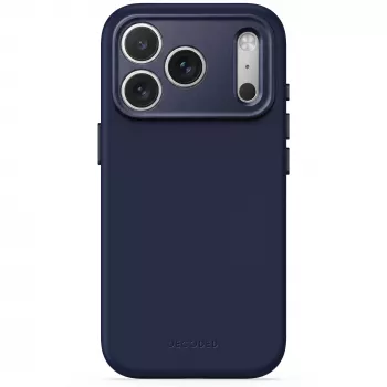 Decoded AntiMicrobial Silicone bakskal skal för iPhone 18 Pro / 17 Pro, MagSafe, Atlantic Blue