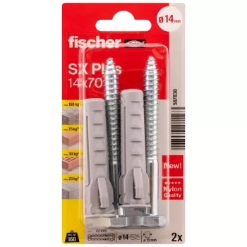 Fischer SX Plus plugg 70 mm 14 mm 567830 2 st.