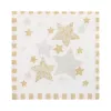 PAPSTAR servetter Stardust vita, guld 3-lagiga 33,0 x 33,3 cm, 100 st
