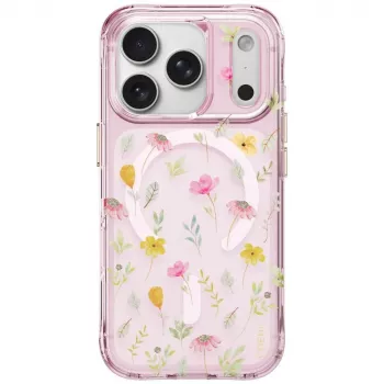 UNIQ Coehl Evie skal för iPhone 18 Pro / 17 Pro, magnetisk laddning, rosa