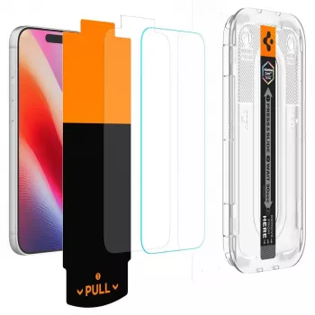 Spigen Glas.TR EZ Fit Pro HD AC 2-Pack Tempered Glass iPhone 16 Pro / 17 / 17 Pro / 18 Pro Clear