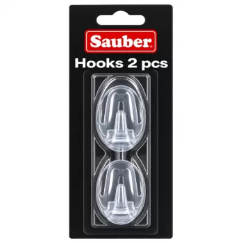 Sauber oval krok, 2 st., 3 x 4,7 cm, transparent