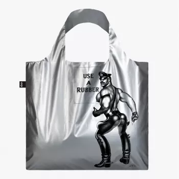 LOQI Tom of Finland – Use a Rubber – silverväska