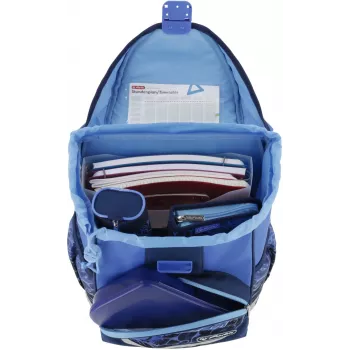 Herlitz UltraLight Plus skolryggsäck, Blue Shark