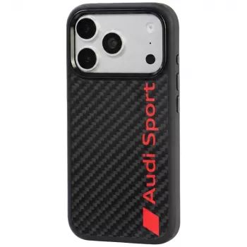 Audi R8 Carbon Fiber MagSafe-skal för iPhone 18 Pro / 17 Pro svart
