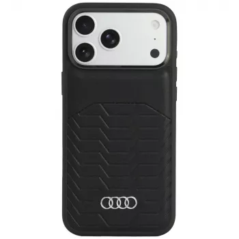 Audi GT konstläder MagSafe-skal för iPhone 18 Pro Max / 17 Pro Max, svart