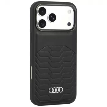Audi GT konstläder MagSafe-skal för iPhone 18 Pro Max / 17 Pro Max, svart