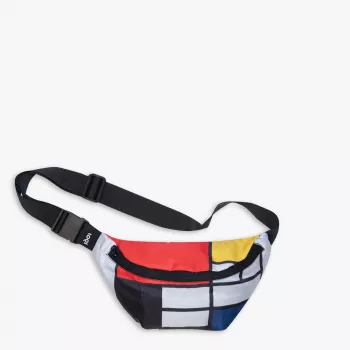 LOQI Piet Mondrian höftväska – Composition with Red, Yellow, Blue and Black