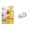 Avery L7670R runda etiketter, neonröd, Ø 63,5 mm, 300 st. (25 ark x 12)