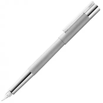 LAMY scala patronfylld penna, borstat silver, M (medium)