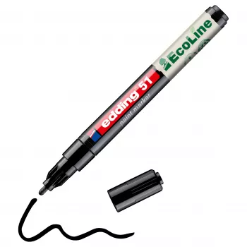 Edding 51 EcoLine 4-51-001 lackpenna svart 1 mm, 2 mm