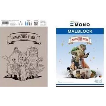 Tombow “Die Schule der magischen Tiere” skissblock, DIN A4, 120 g/m², 20 blad