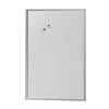herlitz magnetwhiteboard 60 x 80 cm, vitlackerat stål, ram i silverfärgat trä