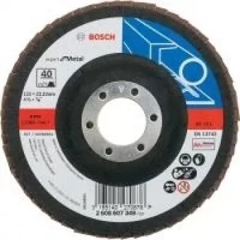 Bosch Expert for Metal X551 lamellslipskiva, rak, 115 mm, korn 40, 22,23 mm borrning