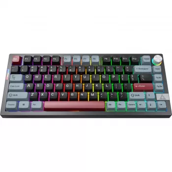 Montech MK PRO 75 tangentbord, DE-layout, Gateron G Pro 3.0 Yellow, svart/flerfärgad