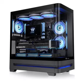 Thermaltake Arcus 290 TG ARGB Midi Tower-chassi, svart, härdat glas