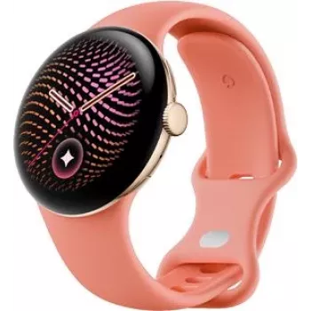 Google Pixel Watch 5 WiFi smartklocka, 41 mm, Champagne Gold / Canyon, GA10902-DE