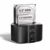 Axagon ADSA-SC dockningsstation för 2,5/3,5-tums SATA-enheter, USB-C 5 Gbit/s, med kloningsfunktion