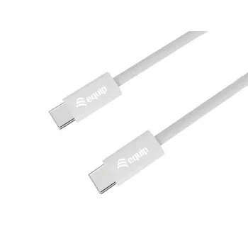 Equip 128842 USB-C till USB-C 2.0-kabel, 3 A, PD 60 W, 1 m, vit