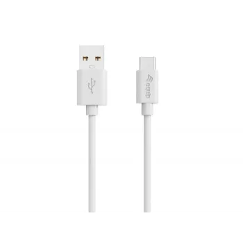 Equip 128846 USB-A till USB-C 2.0-kabel, 3 A, 0,5 m, vit