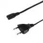 LogiLink CP192 nätkabel, CEE 7/16 till IEC C7, svart, 1 m