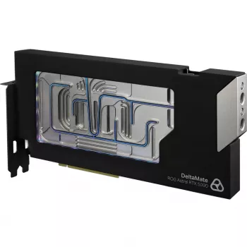 Thermal Grizzly DeltaMate GPU-vattenblock för ROG Astral RTX 5090, svart/silver