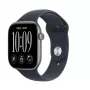 Apple Watch Series 12 smartwatch, GPS, 42 mm, aluminiumboett i rymdgrå, sportband i marinblå, S/M