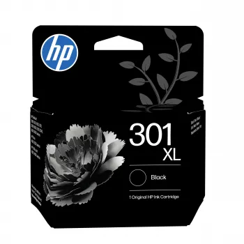 HP 301XL bläckpatron, svart, 360 sidor