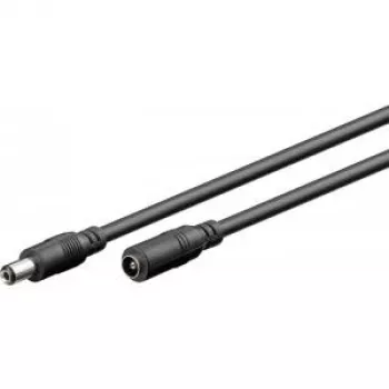 Goobay 71399 DC-förlängningskabel, 3 m, svart, med DC-kontakter 5,5 x 2,1 mm