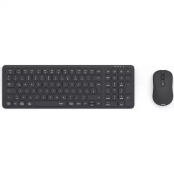 Hama WKM-300 tangentbords- och musset för flera enheter, trådlöst, RF/BT, svart, QWERTZ DE