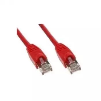 Tecline S-STP (PIMF) Cat 6 patchkabel, 7,5 m, röd, med extra smalt böjdskydd