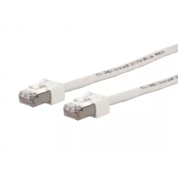 Metz Connect Ultraflex500 VoIP patchkabel S/FTP Cat.6, vit, 10,0 m