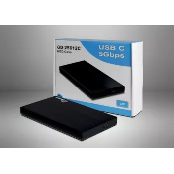 Inter-Tech Argus GD-25612C hårddiskkabinett, 2,5″, USB-C