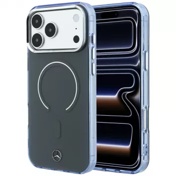 Mercedes Double Layer Iconic Logo MagSafe-skal för iPhone 18 Pro Max / 17 Pro Max, antracit