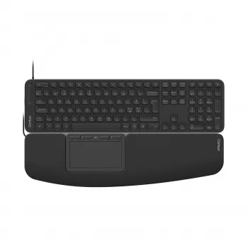 Contour Design CDTP2050BALPN2050 trådbundet stationärt tangentbord, full storlek (100 %), USB, saxmekanik, QWERTY, svart