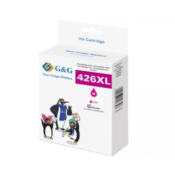 G&G bläckpatron kompatibel med Brother 426XL LC-426XLM, magenta, 5000 sidor