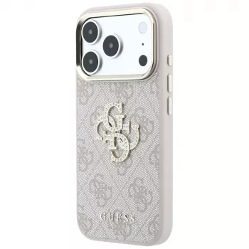 Guess GUE005506 4G & Big Strass Logo skal för iPhone 18 Pro Max / 17 Pro Max, rosa