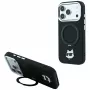 Karl Lagerfeld KF003216 Ring Stand 360 Choupette Head Pin MagSafe-skal för iPhone 18 Pro Max / 17 Pro Max, svart